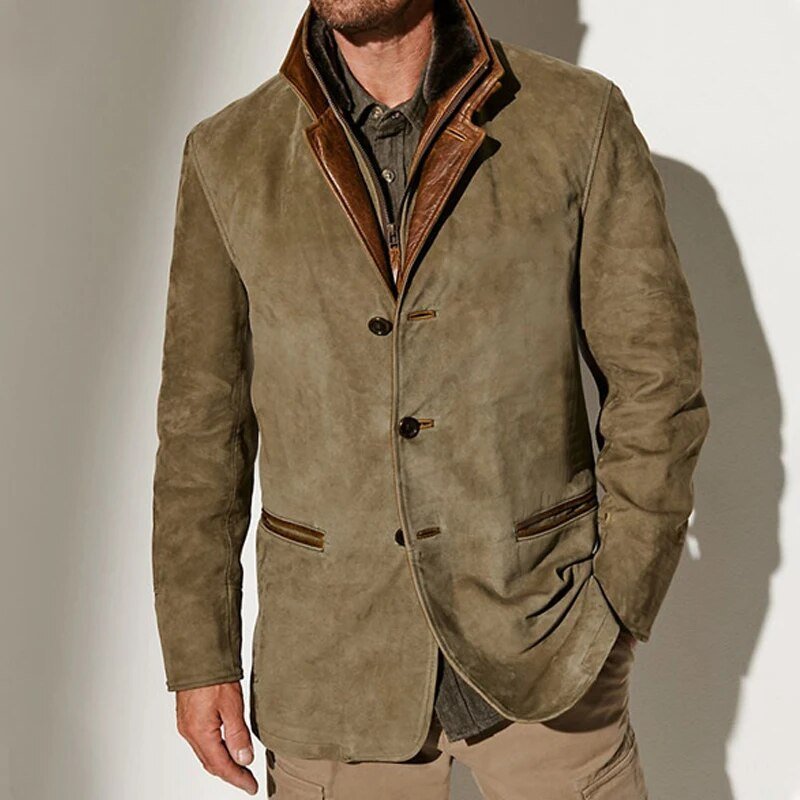 Vintage Style Button-Front Winter Coat