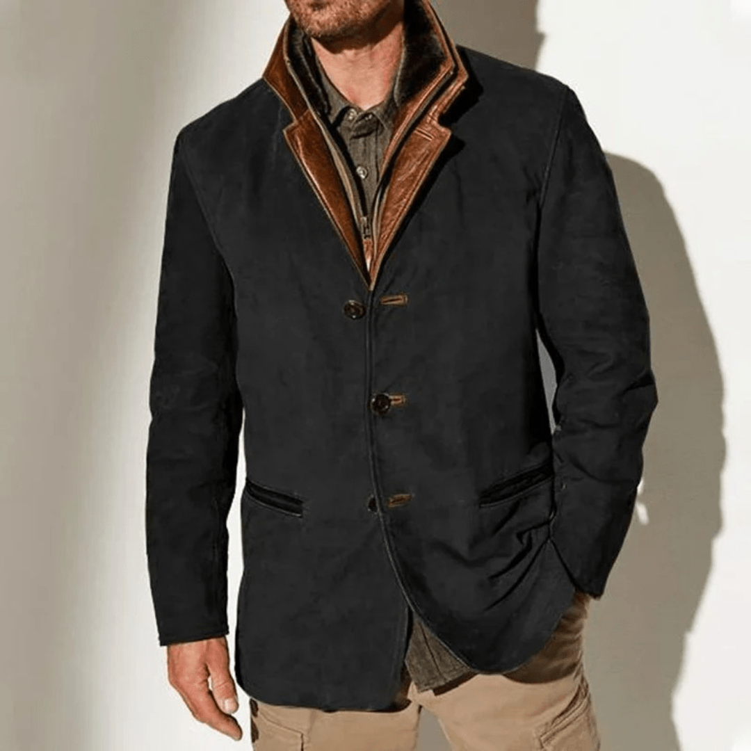 Vintage Style Button-Front Winter Coat
