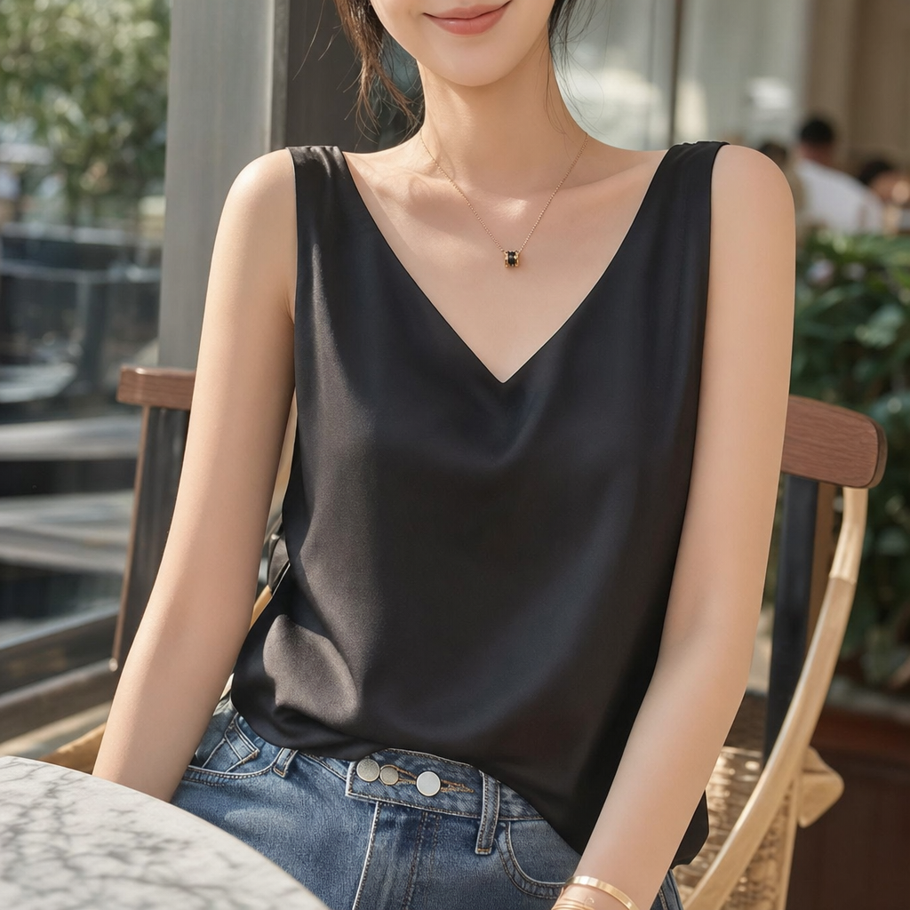 Silk-Feel Tank Top - lifestyle shot