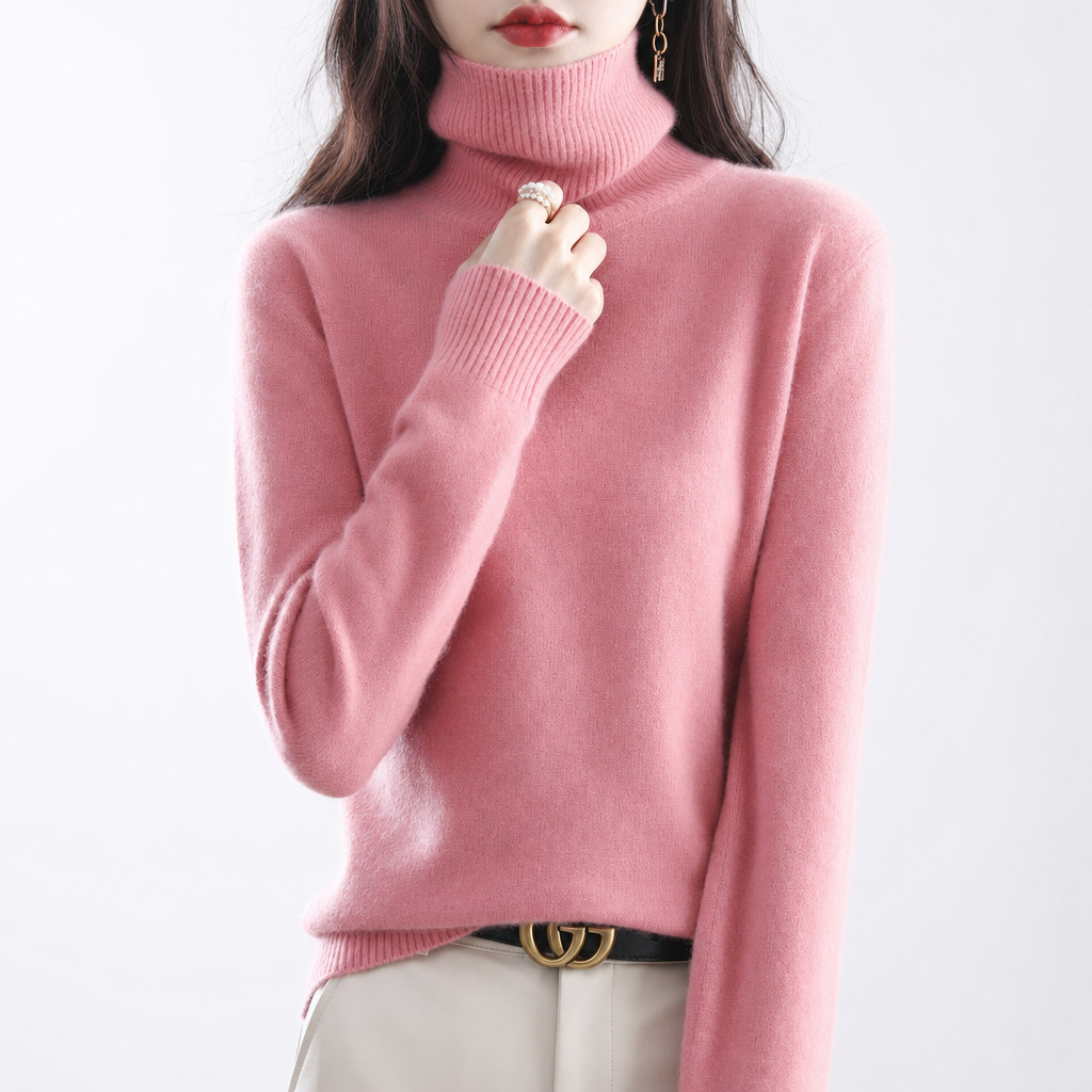 Classic Fitted Turtleneck Sweater – 16 Colors