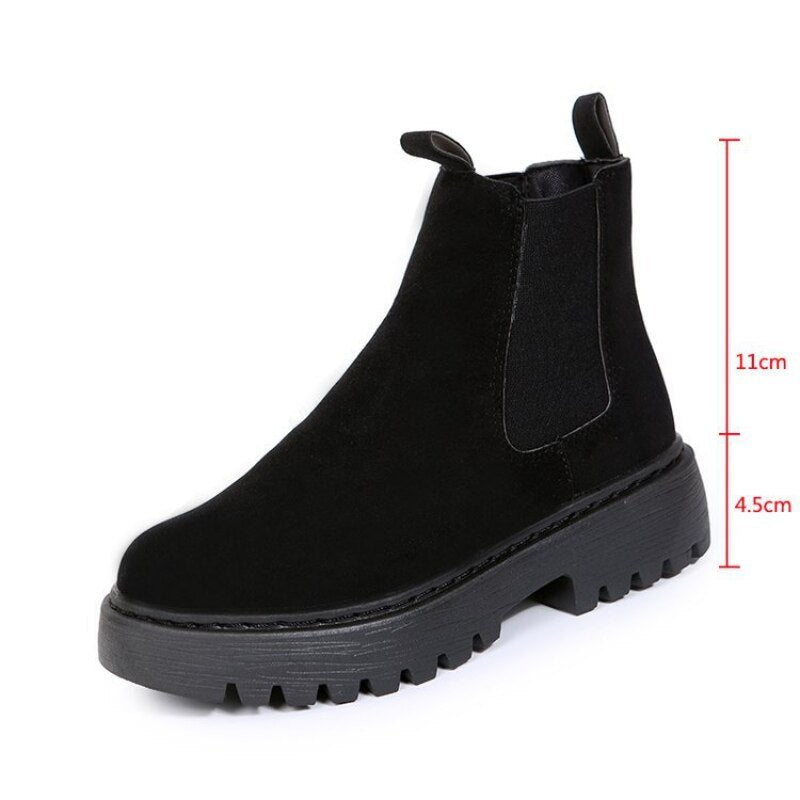 Faux Fur Lined Ankle Boots