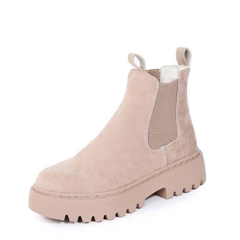 Faux Fur Lined Ankle Boots