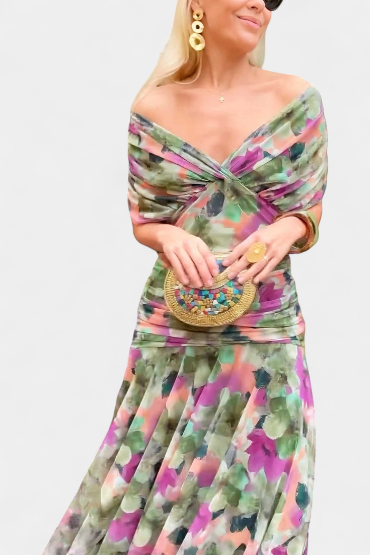 Elegant Midi Dress for Women - Casual Versatile Everyday Dress