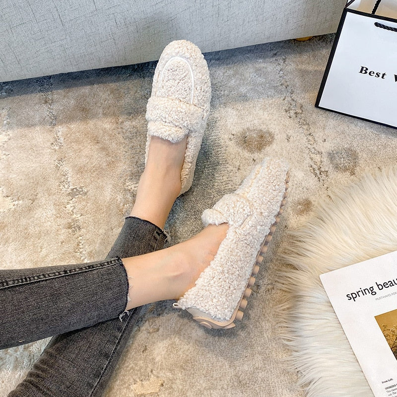 Wool Blend Warm Winter Slippers