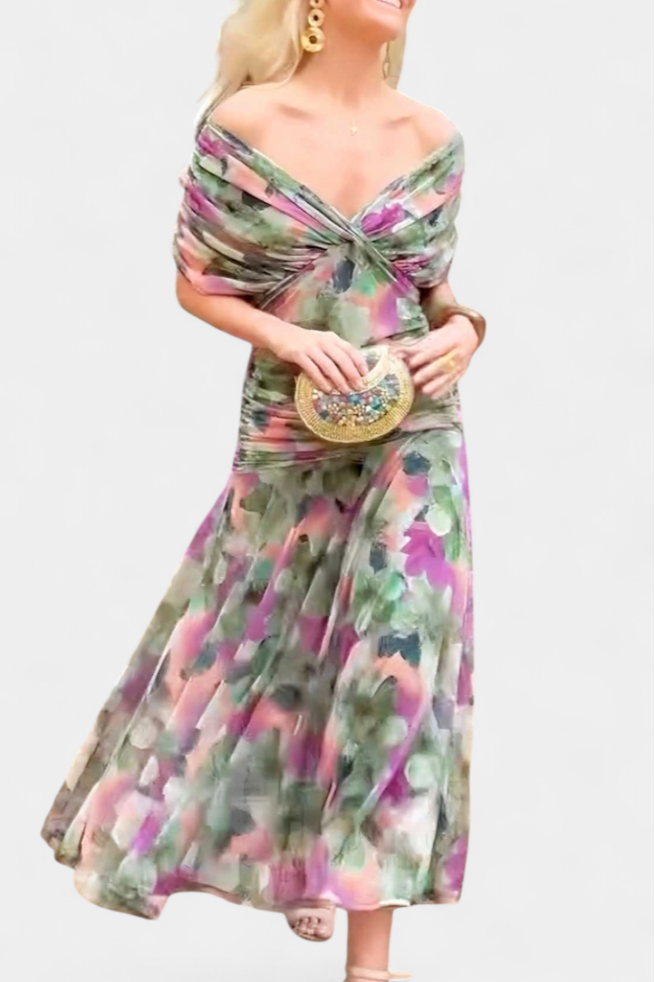 Elegant Midi Dress for Women - Casual Versatile Everyday Dress