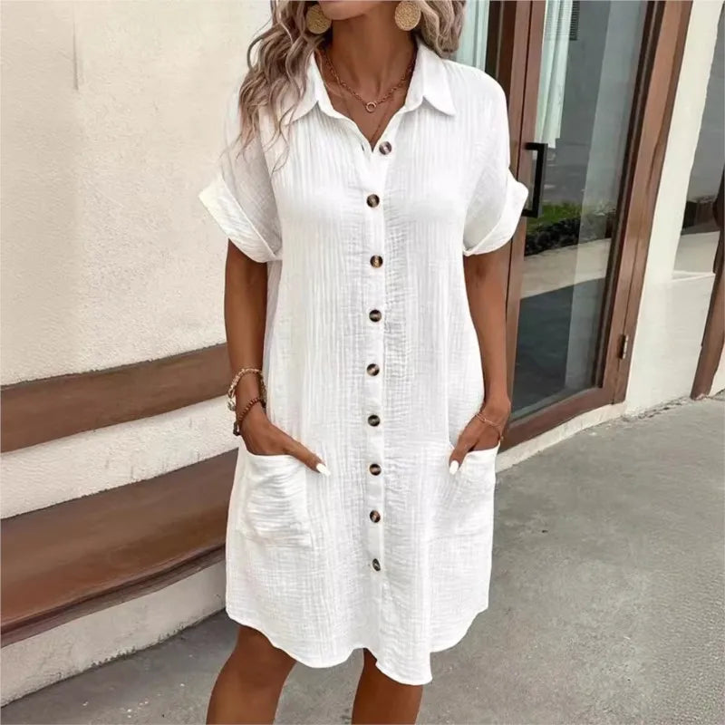Collared Summer Dress with Pockets