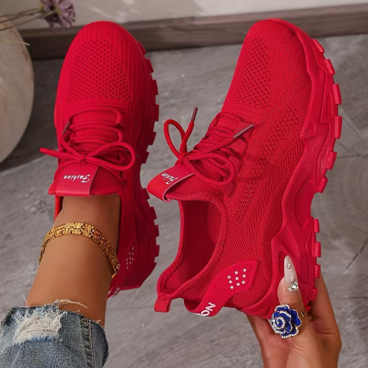 Women's Lace-Up Orthopedic Sneakers