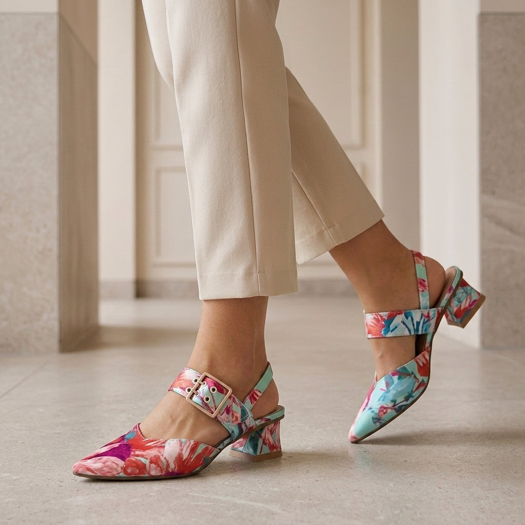 Varese Pastel Slingback Heels