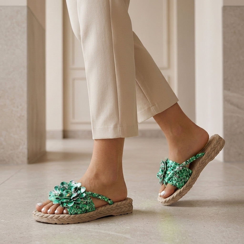 Alfieri Floral Platform Sandals