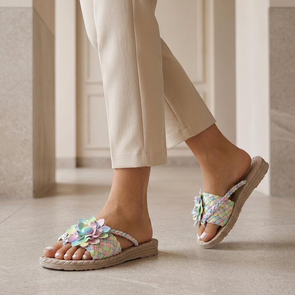 Alfieri Floral Platform Sandals