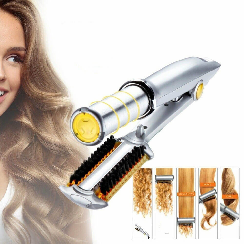 2-in-1 Curling Iron and Hair Straightener