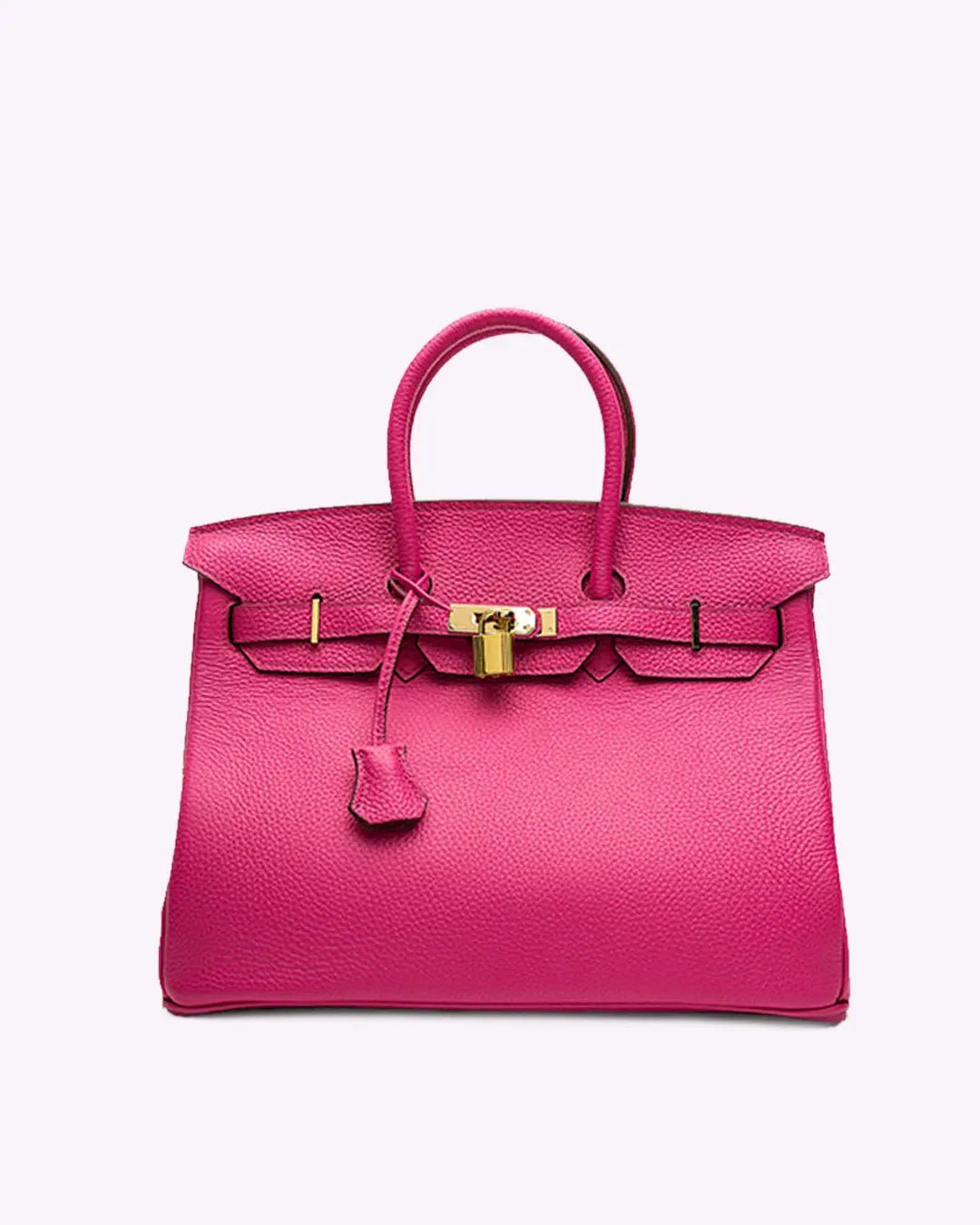 Leather Structured Shoulder Handbag