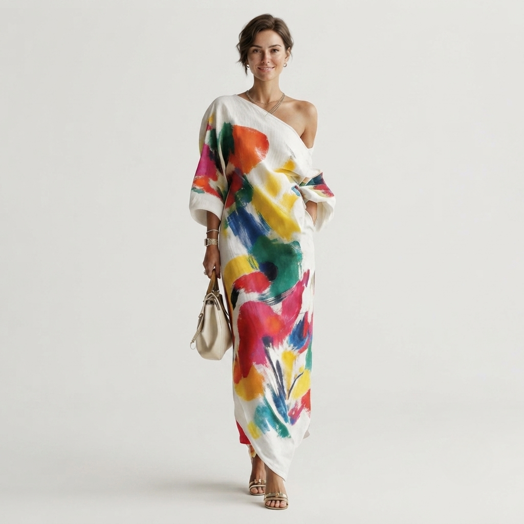 Grace Sullivan Abstract Print Maxi Dress