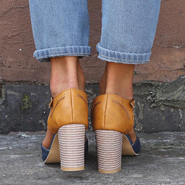 Cushioned Orthopedic Heels with Wide Stability Sole