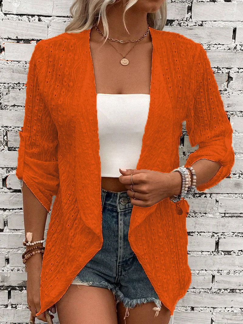 Open Front Lightweight Knit Cardigan