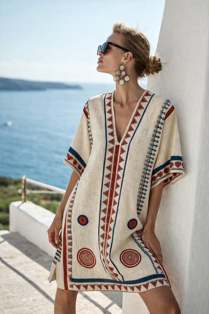 Women's Short Loose-Fit Summer Beach Dress