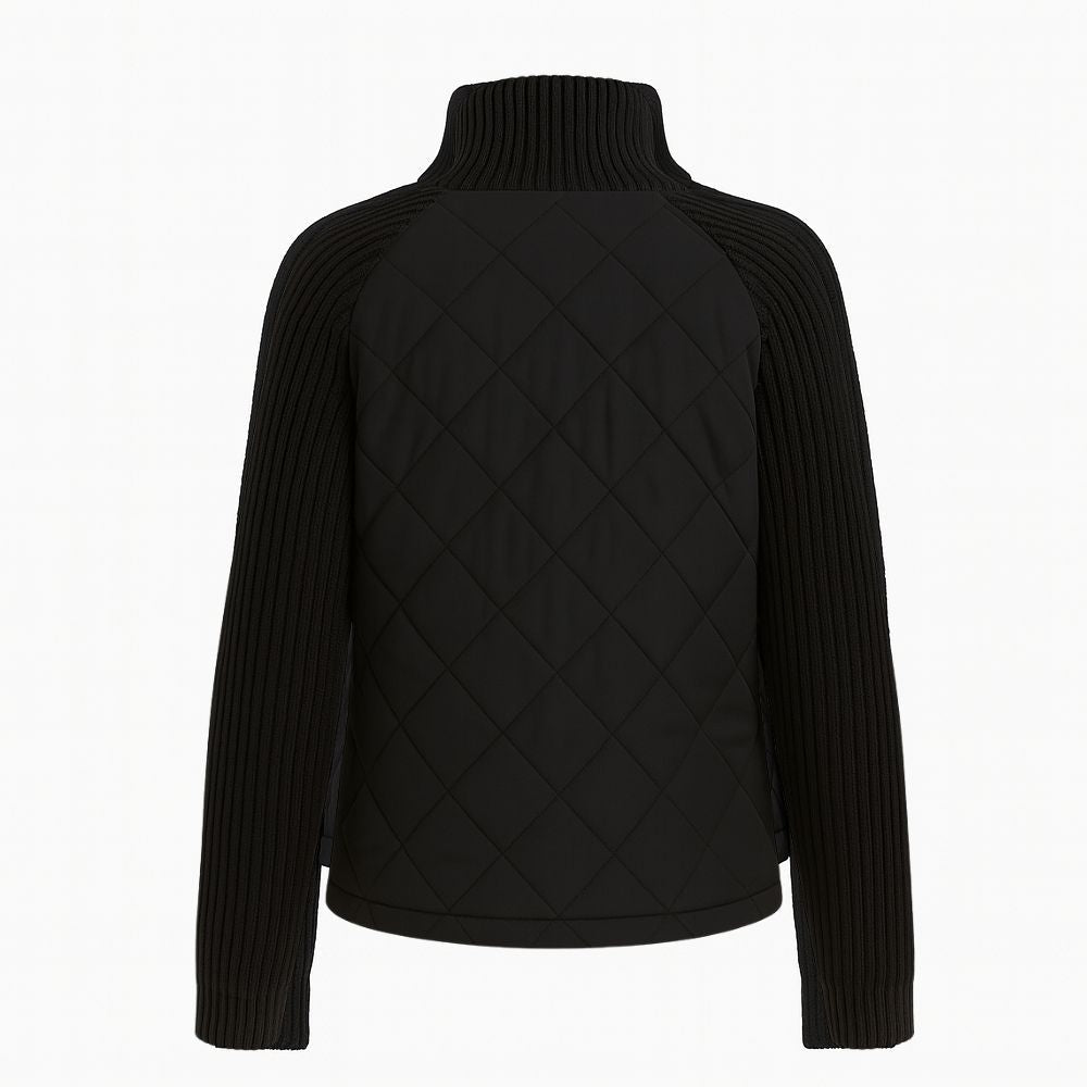 Nala Quilted Cable-Knit Sleeve Hybrid Jacket