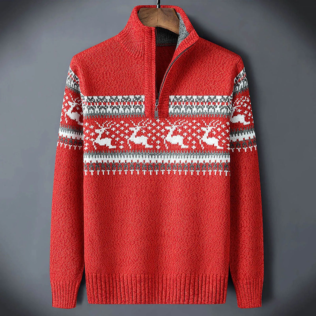 Kris Fair Isle Half-Zip Sweater
