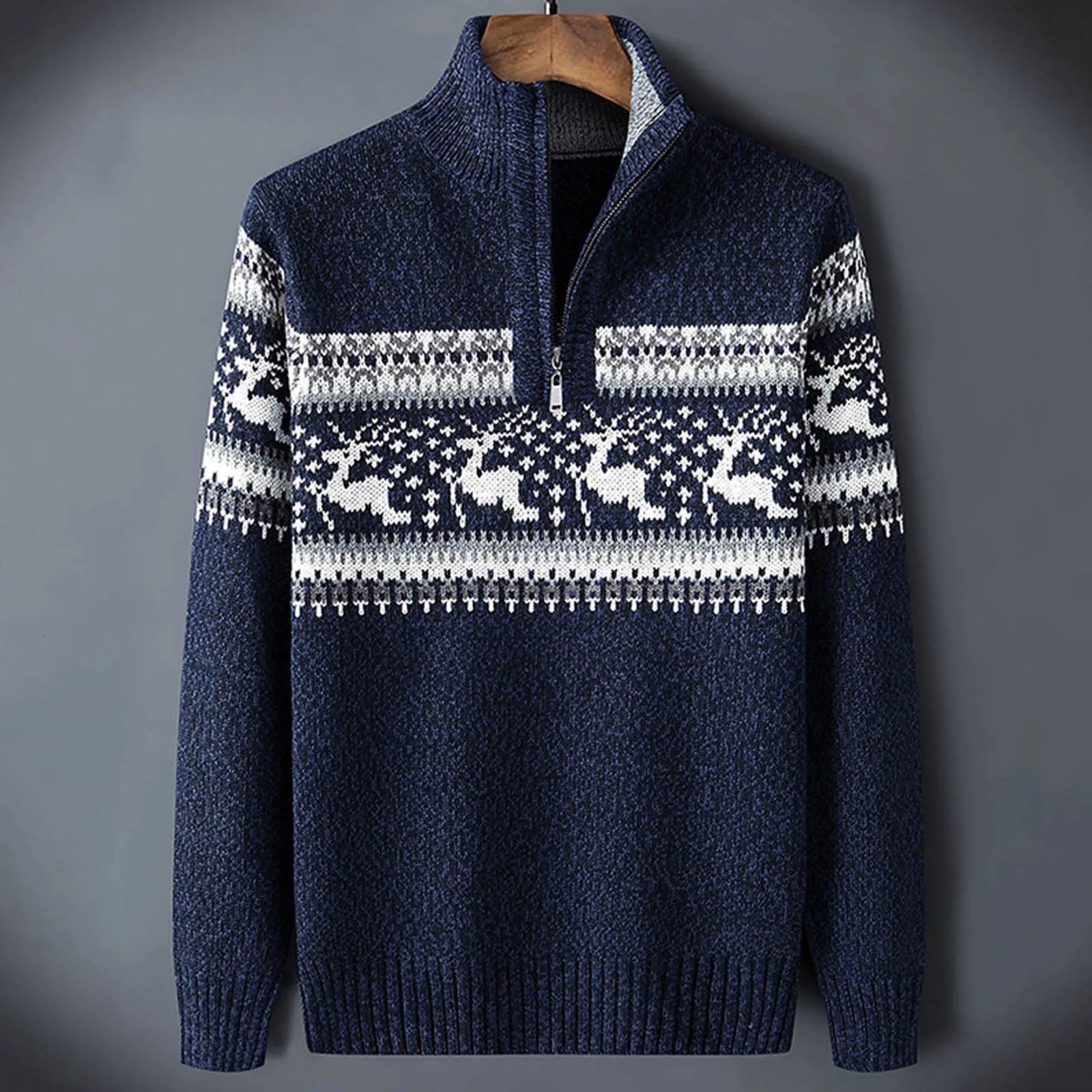Kris Fair Isle Half-Zip Sweater