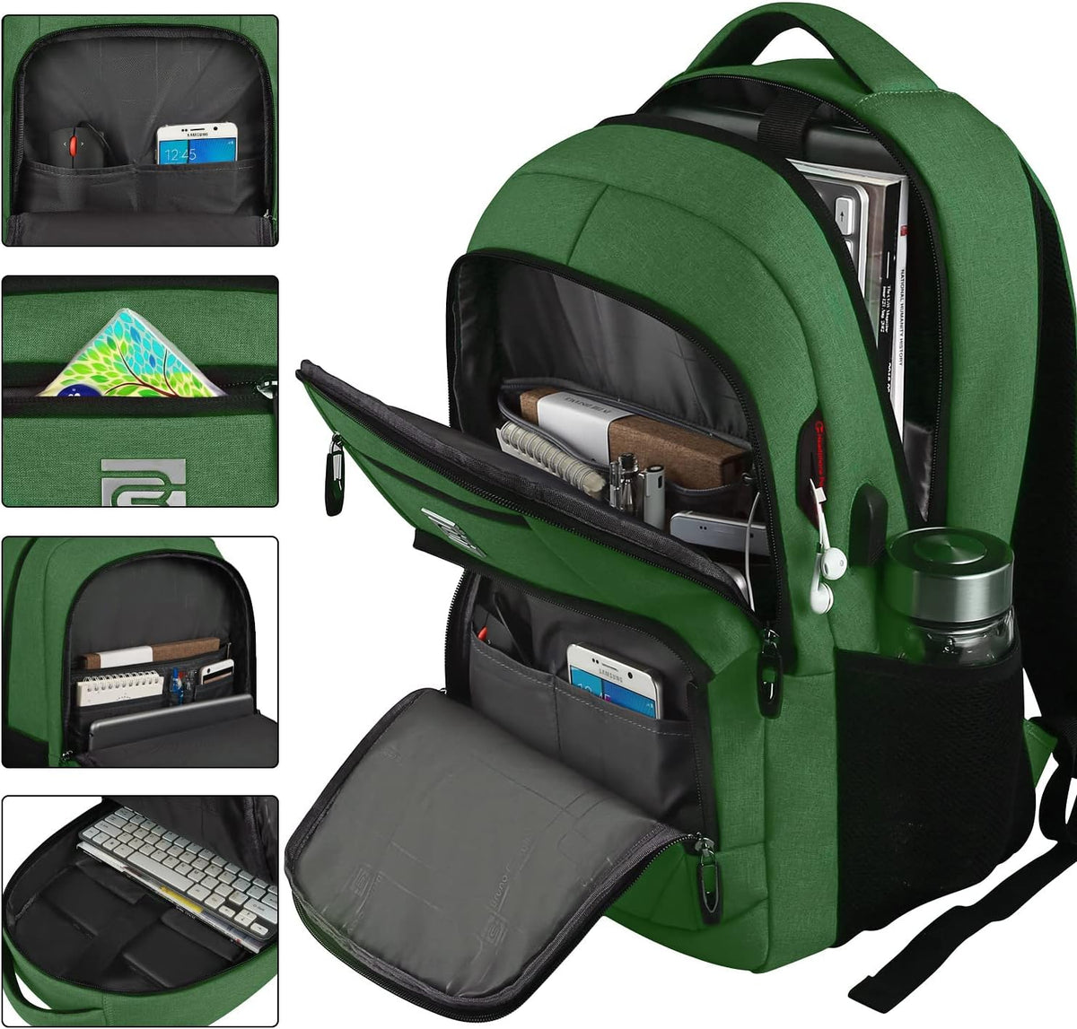 Water-Resistant Anti-Theft Slim Laptop Backpack