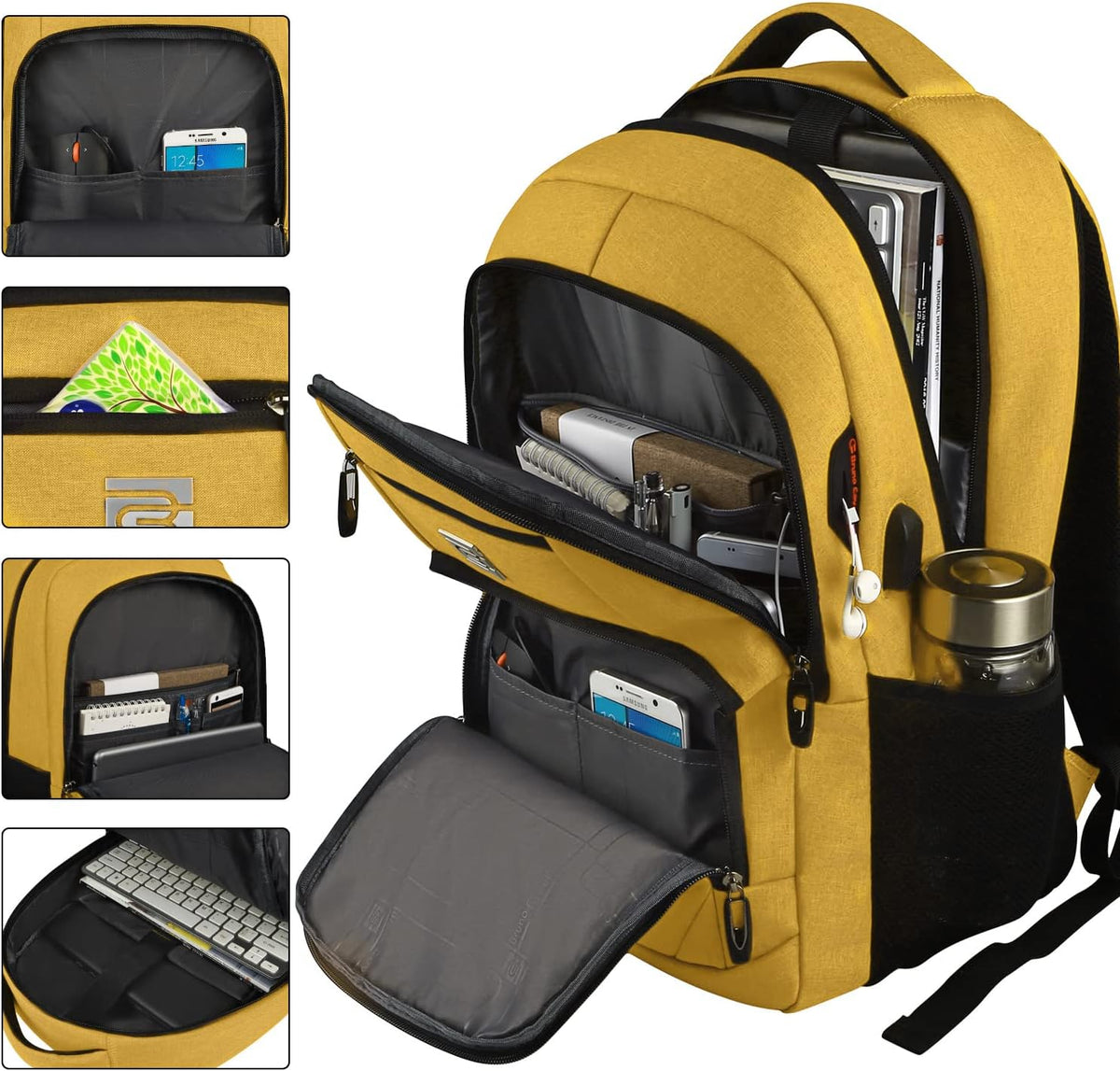 Water-Resistant Anti-Theft Slim Laptop Backpack