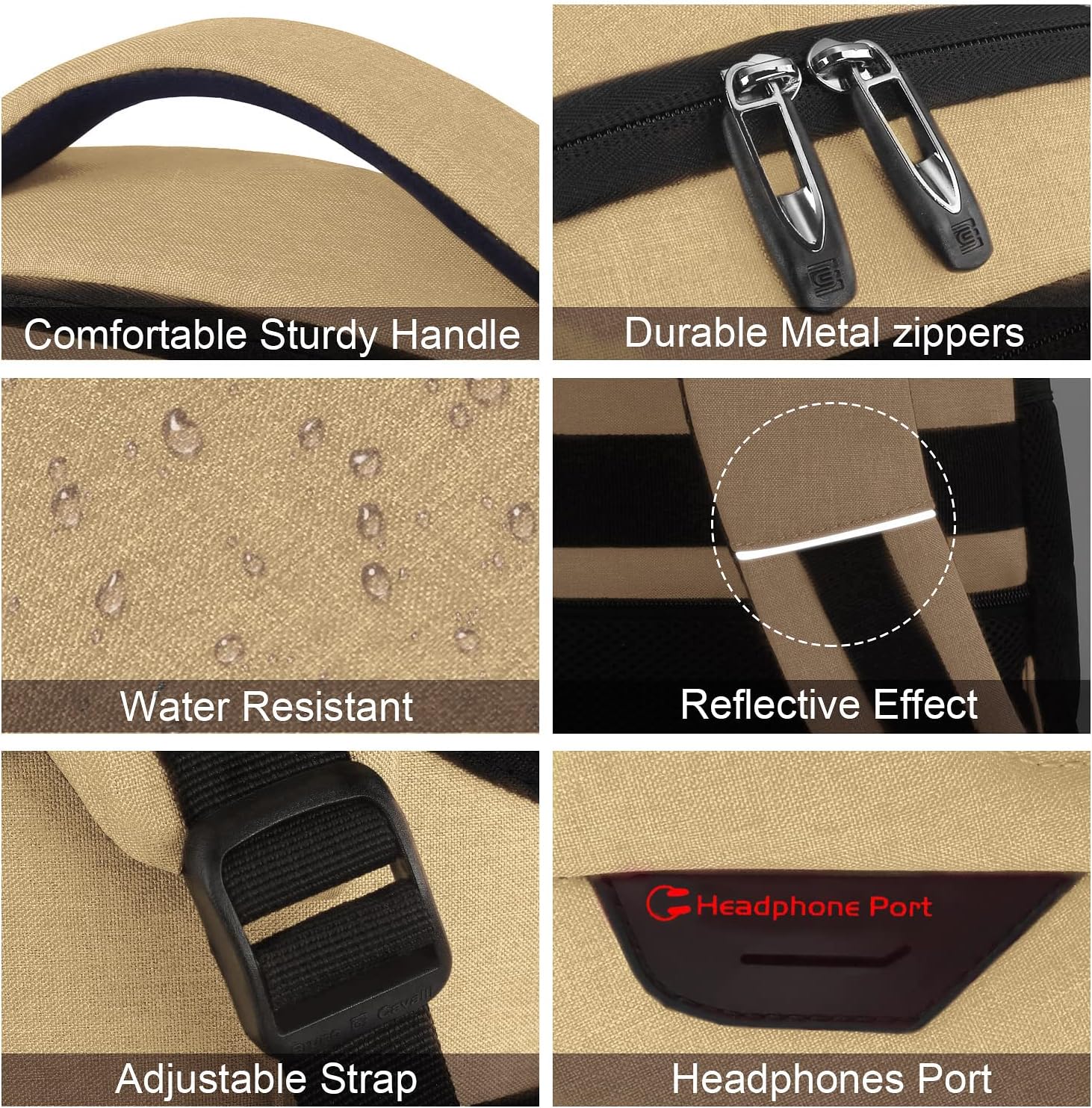 Water-Resistant Anti-Theft Slim Laptop Backpack