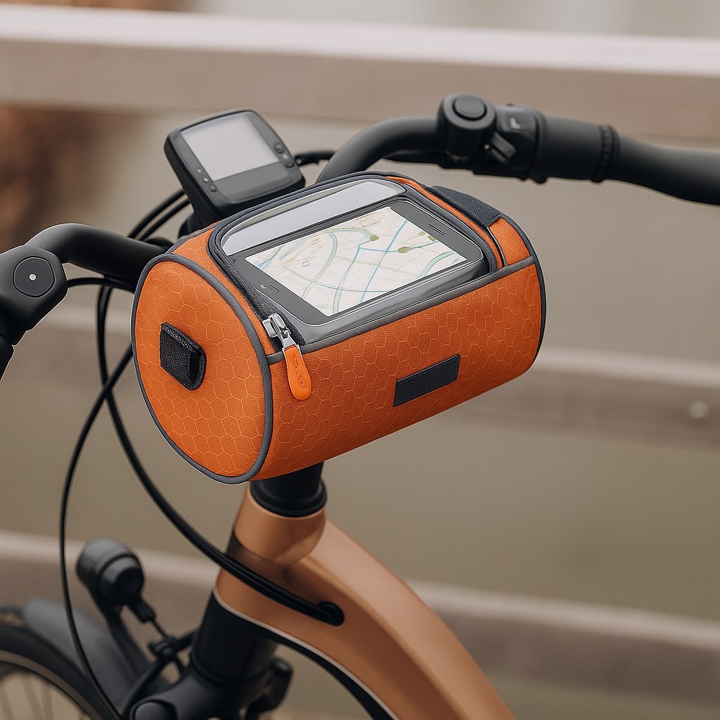Waterproof Handlebar Bike Bag with Touchscreen Window