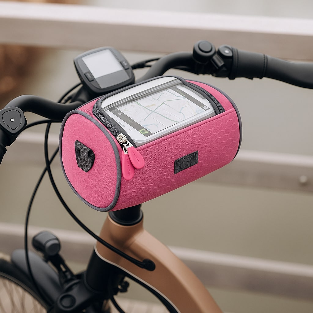 Waterproof Handlebar Bike Bag with Touchscreen Window