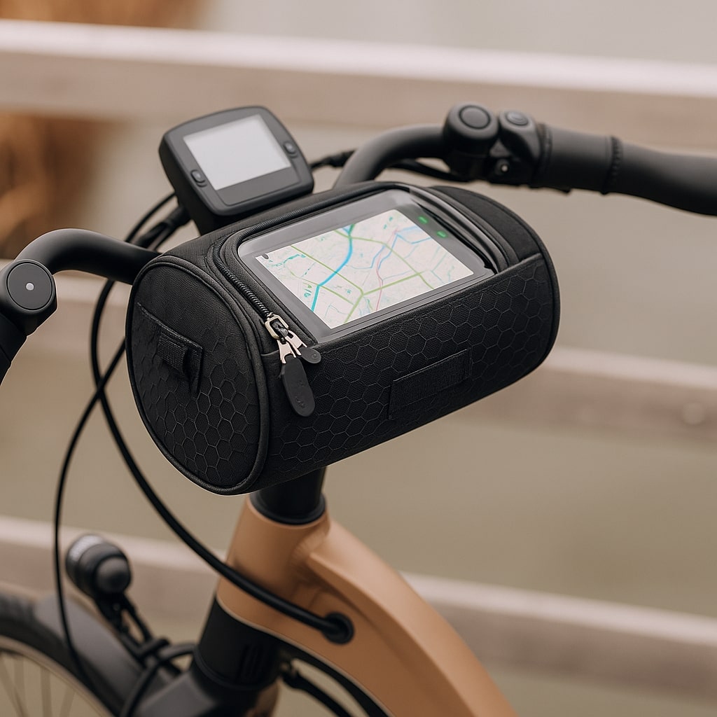 Waterproof Handlebar Bike Bag with Touchscreen Window