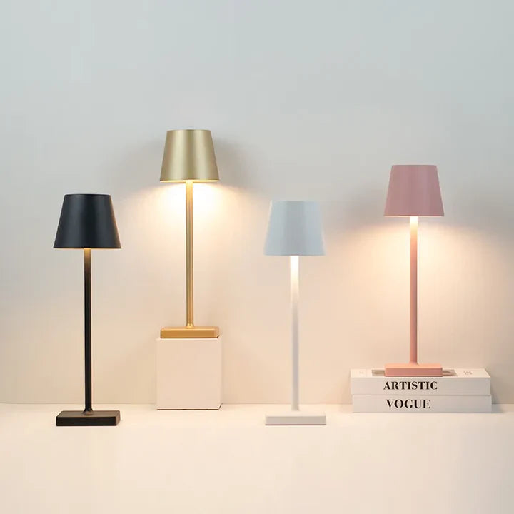 Cordless LED Table Lamp with Touch Dimmer and 16-Hour Battery