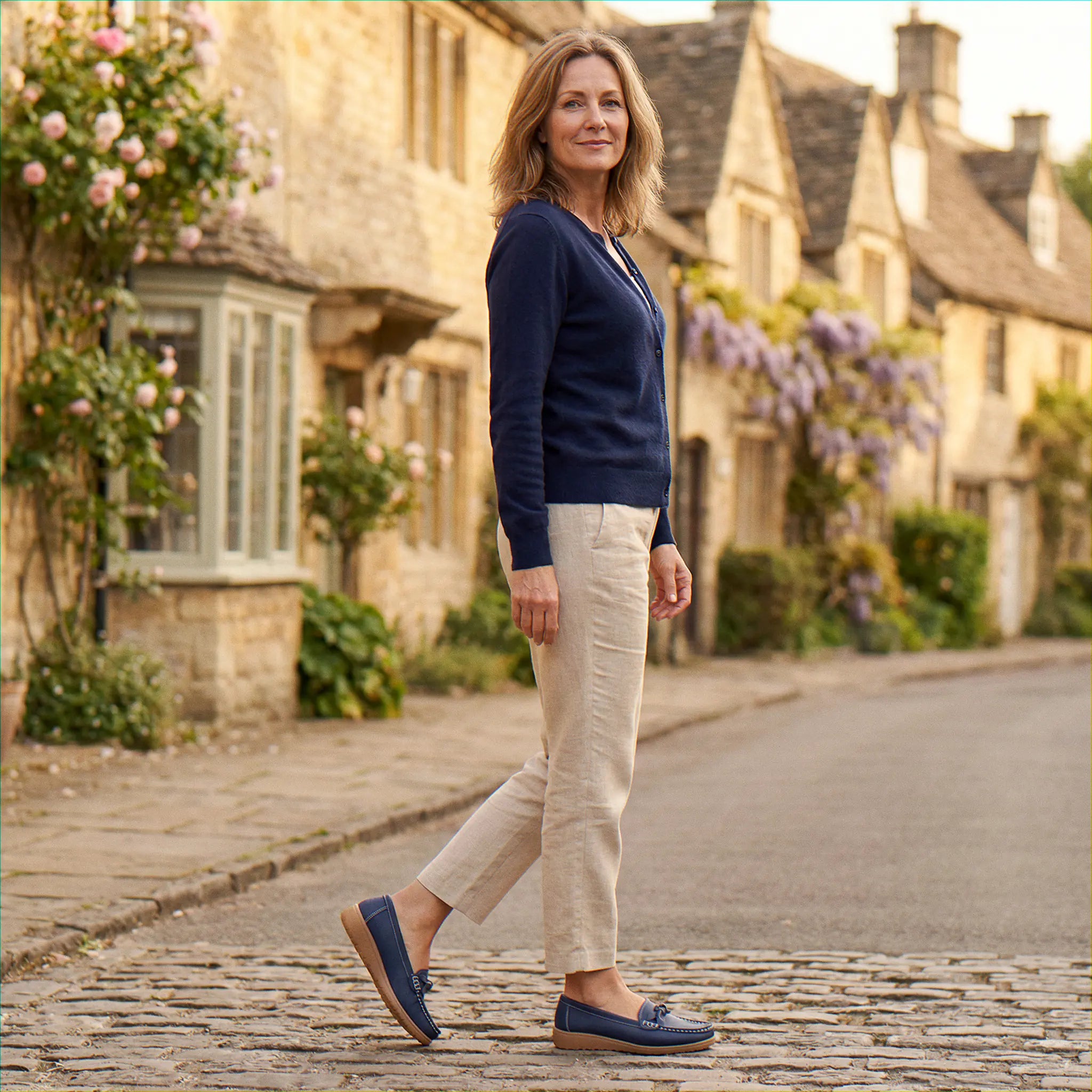 Women's Wide Fit Orthopedic Loafers | Slip-On Arch Support