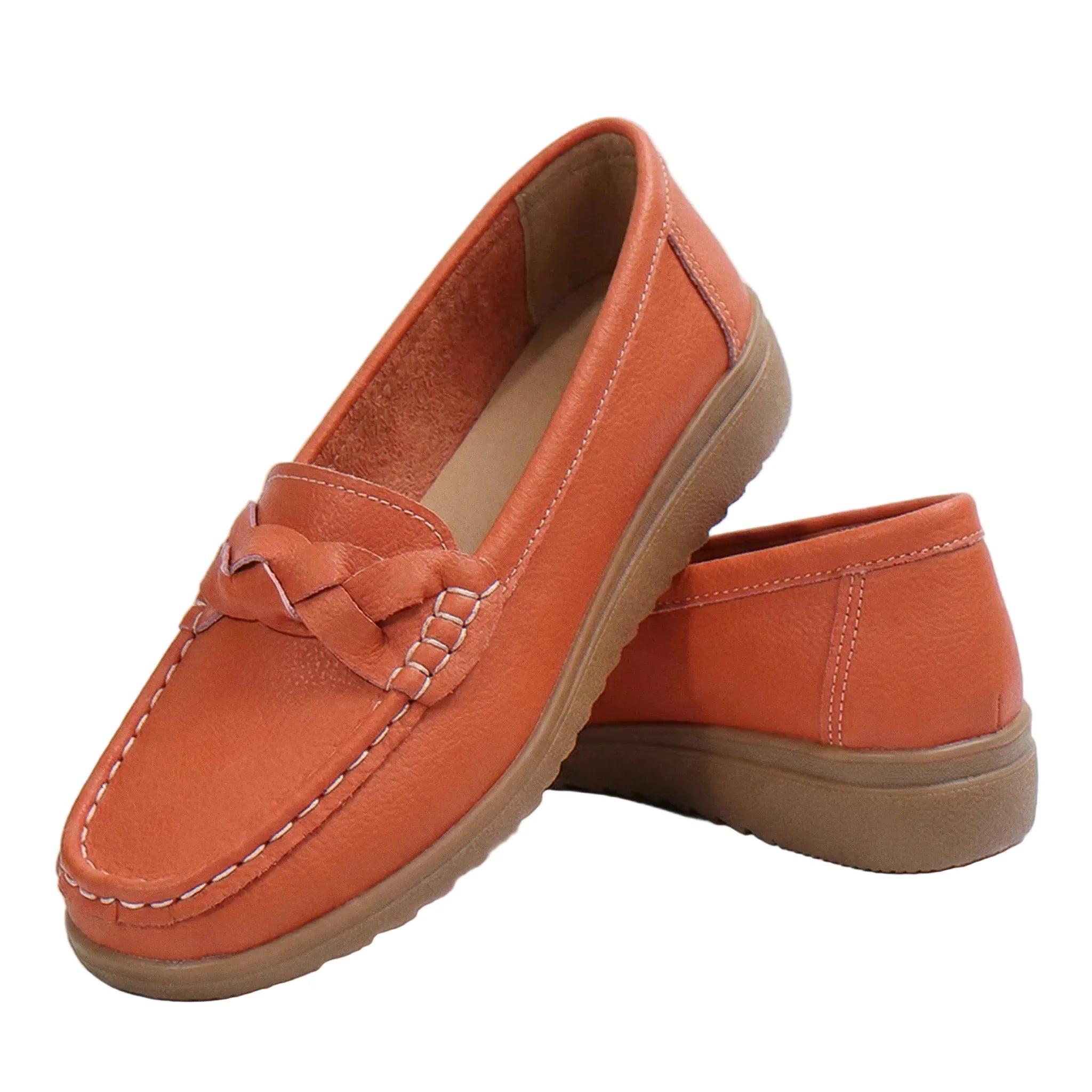 Women's Wide Fit Orthopedic Loafers | Slip-On Arch Support