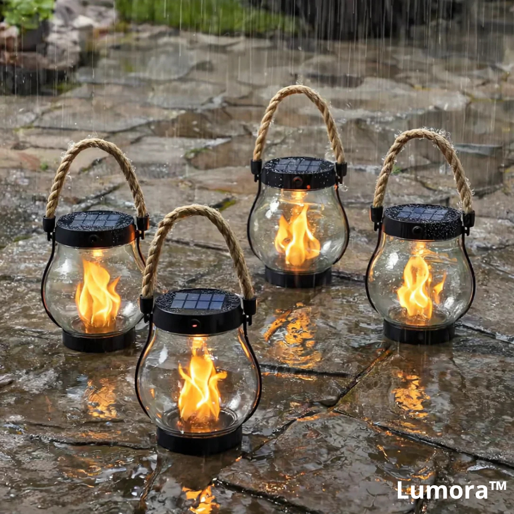 Lumora Solar Flame Lantern