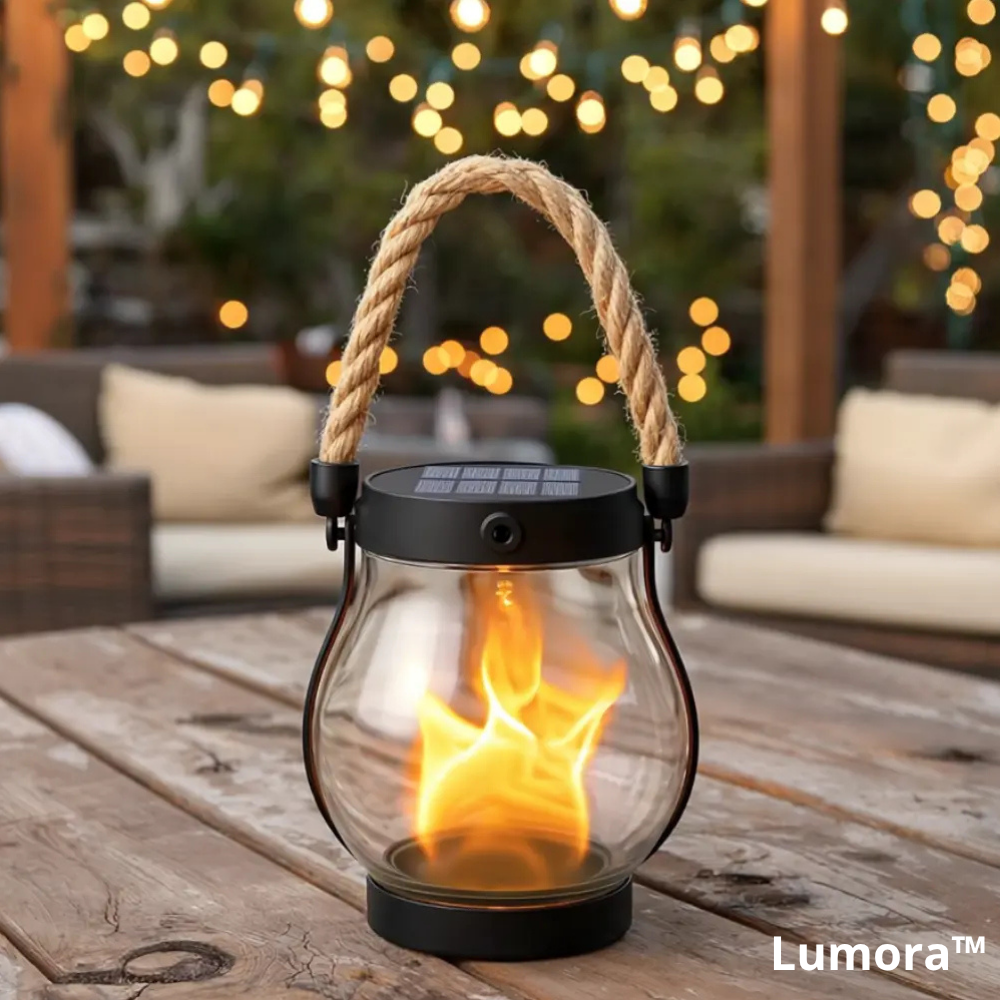 Lumora Solar Flame Lantern