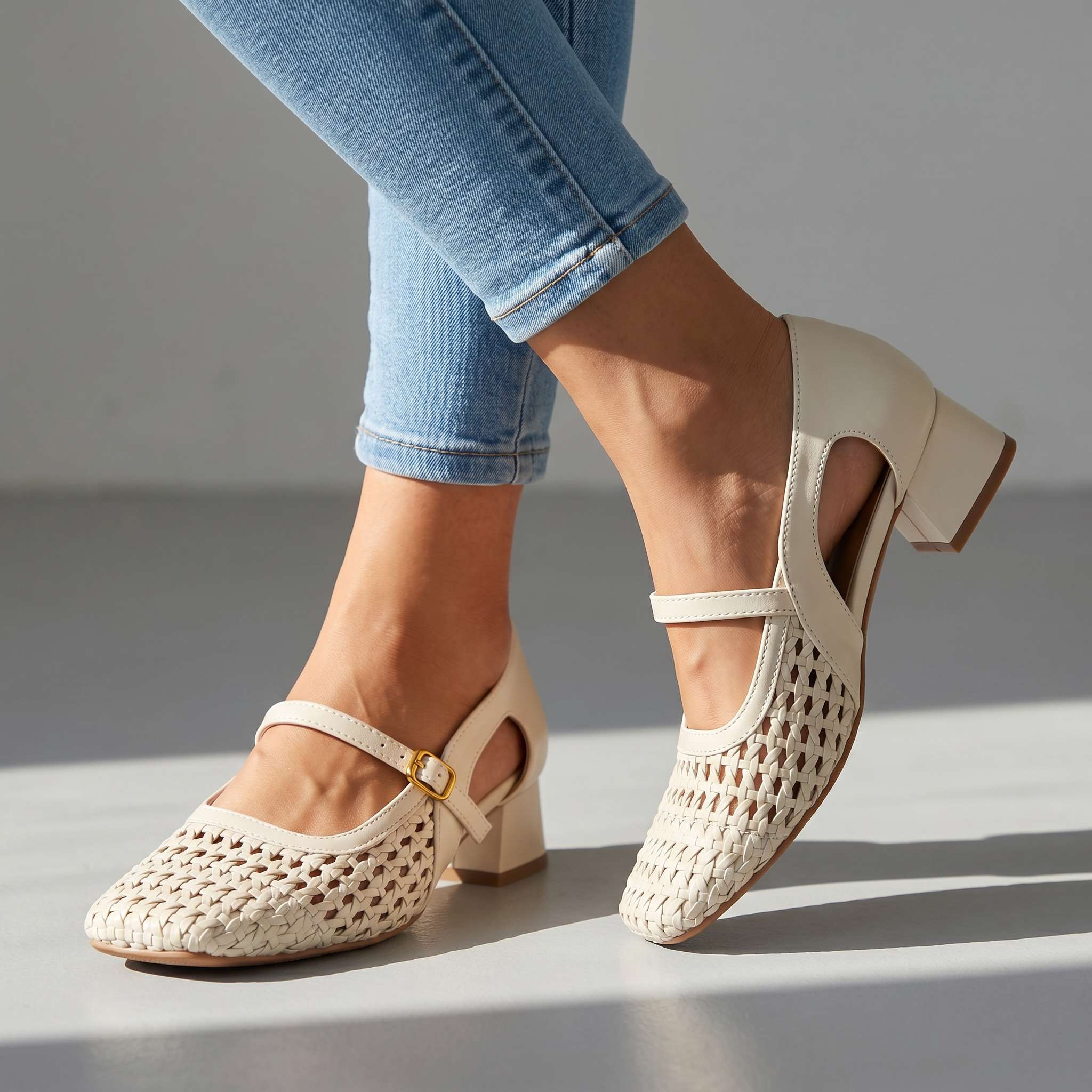 Buckle Detail Loafers