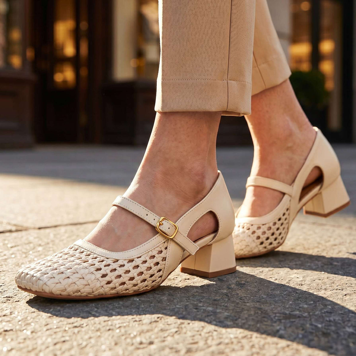 Buckle Detail Loafers