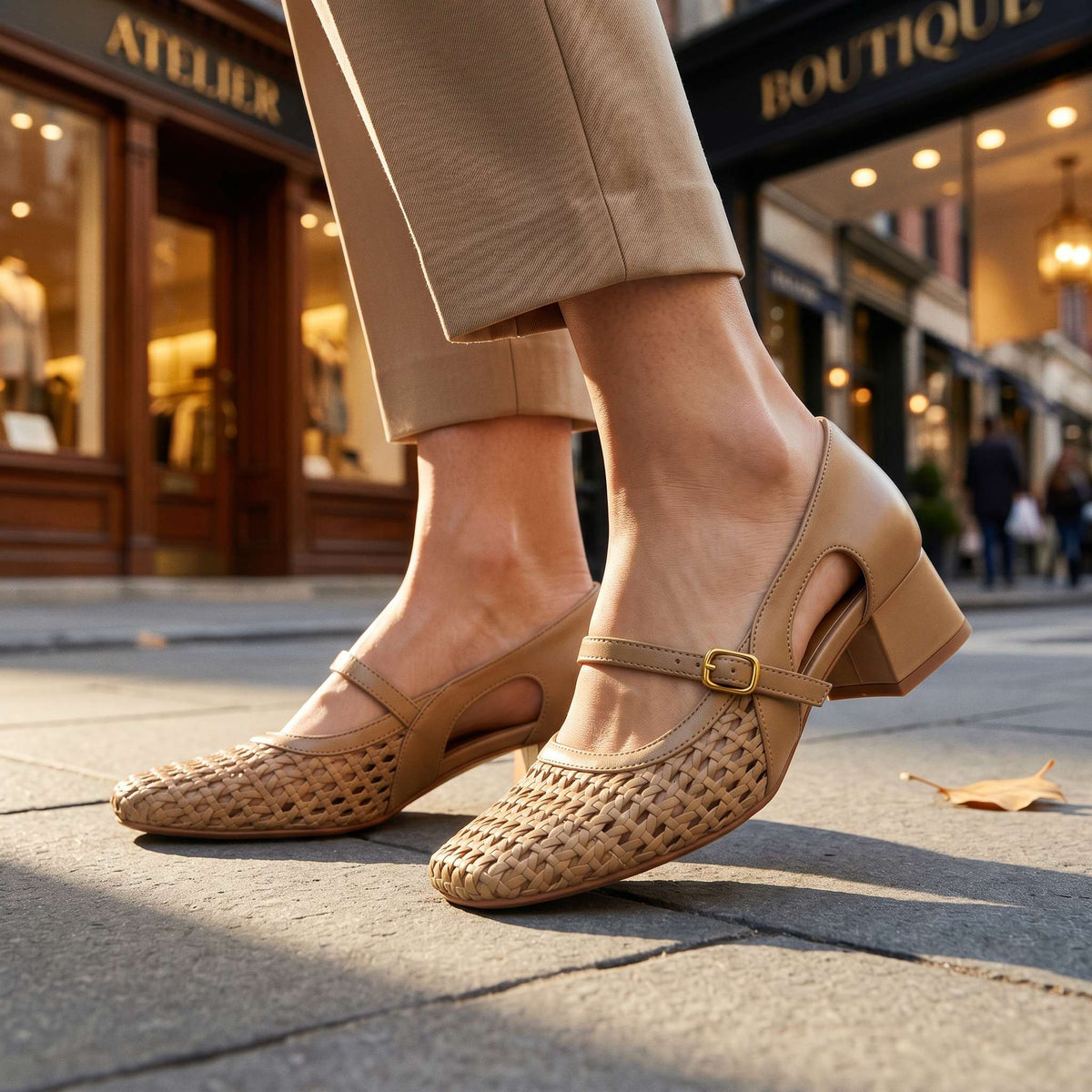 Buckle Detail Loafers