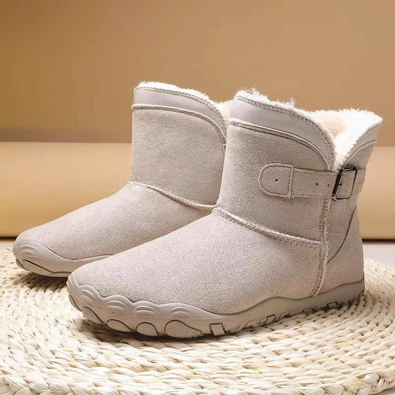 Warm Fleece-Lined Winter Barefoot Boots