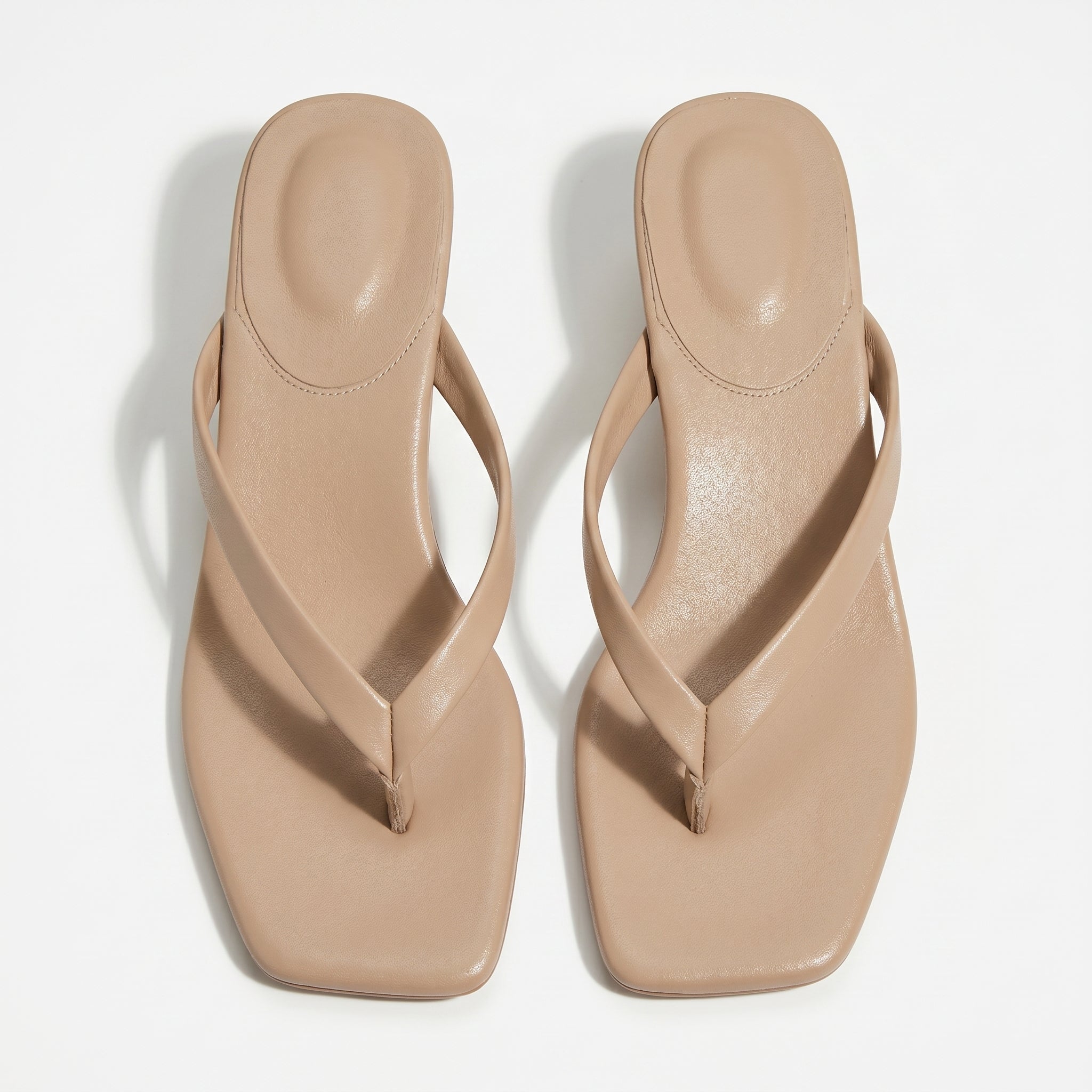 Megan Minimalist Thong Kitten Heel Sandals