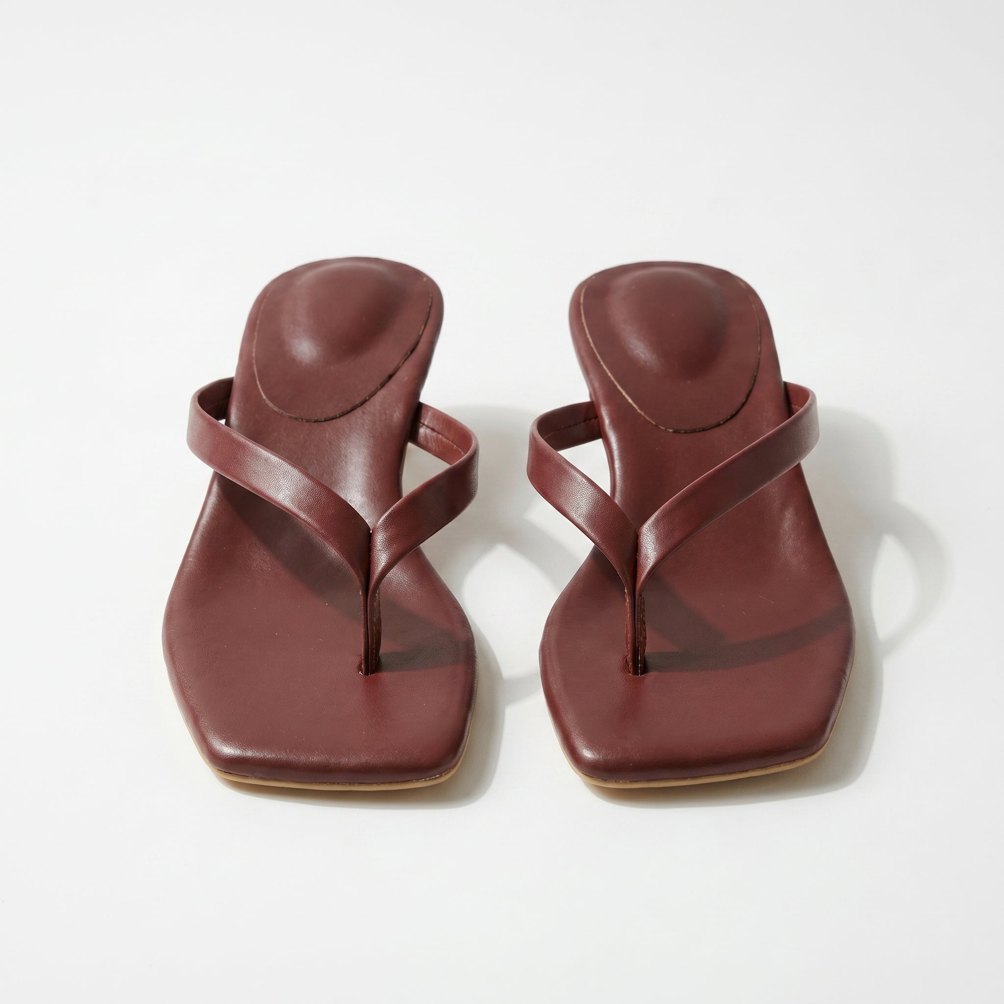 Megan Minimalist Thong Kitten Heel Sandals