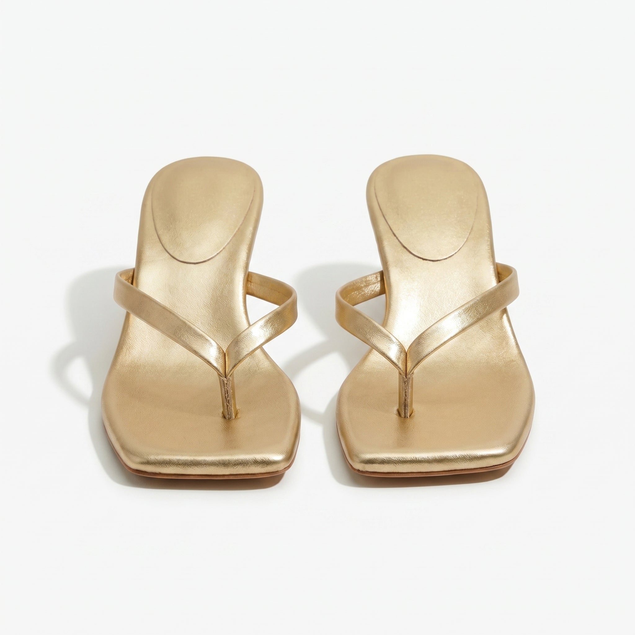 Megan Minimalist Thong Kitten Heel Sandals