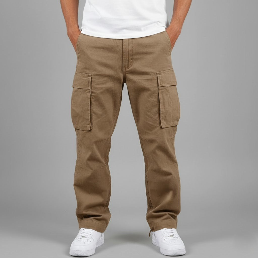 Straight Leg Cargo Utility Pants