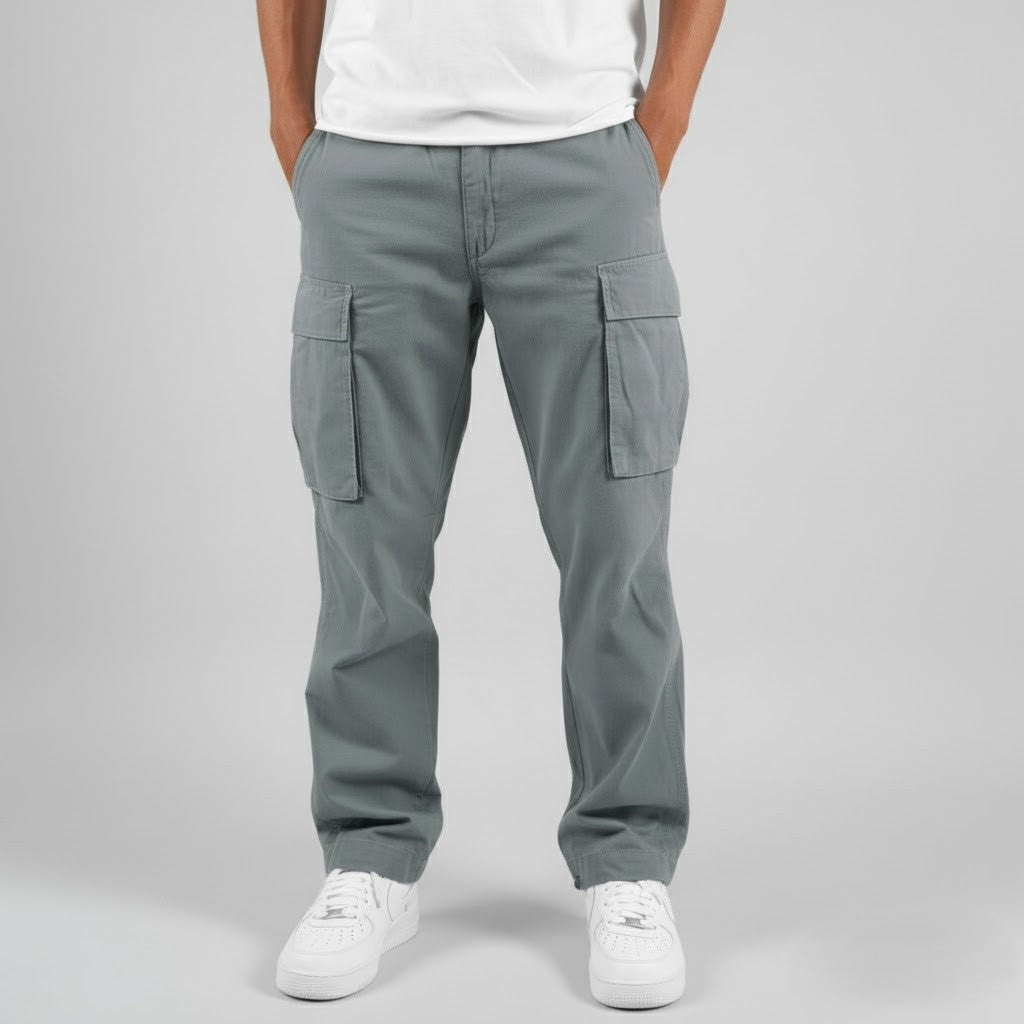 Straight Leg Cargo Utility Pants