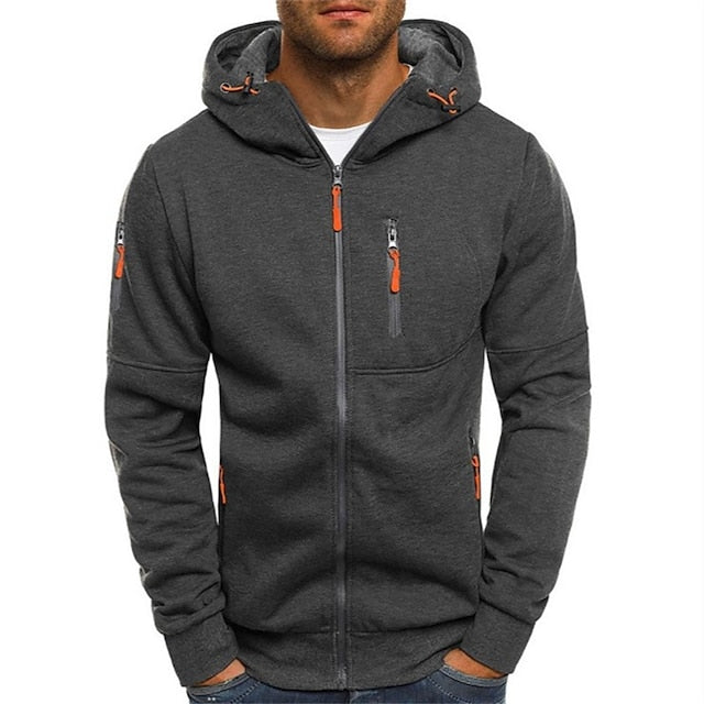 Cotton Full-Zip Hoodie With Pockets