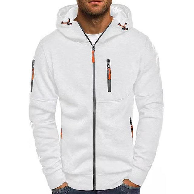 Cotton Full-Zip Hoodie With Pockets