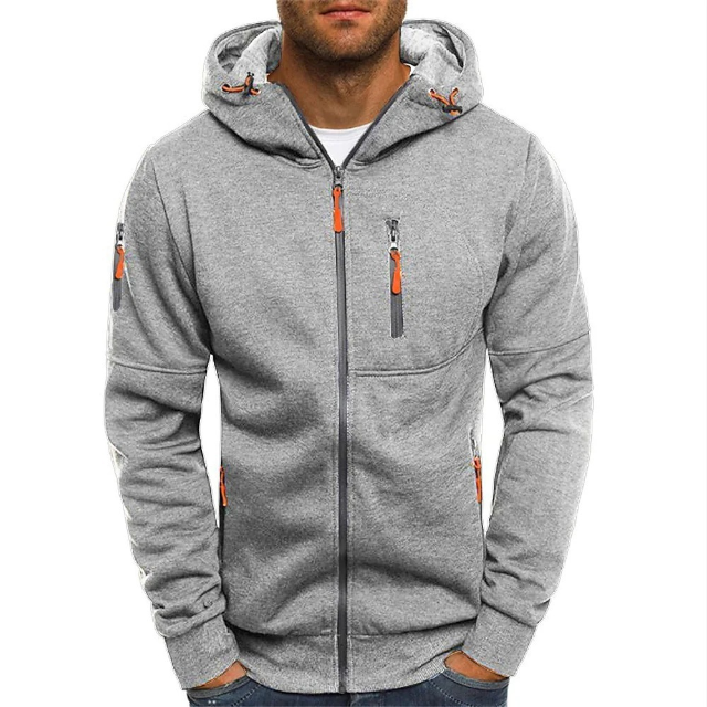 Cotton Full-Zip Hoodie With Pockets