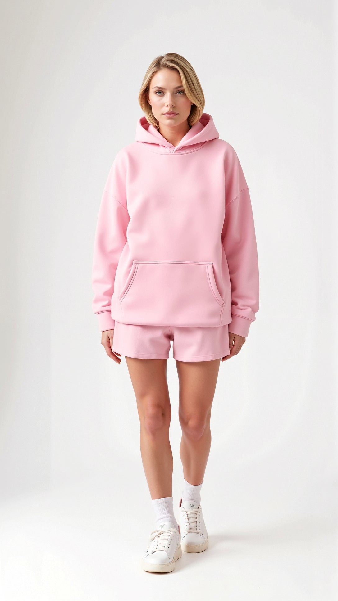 Embroidered Oversized Hooded Sweatshirt