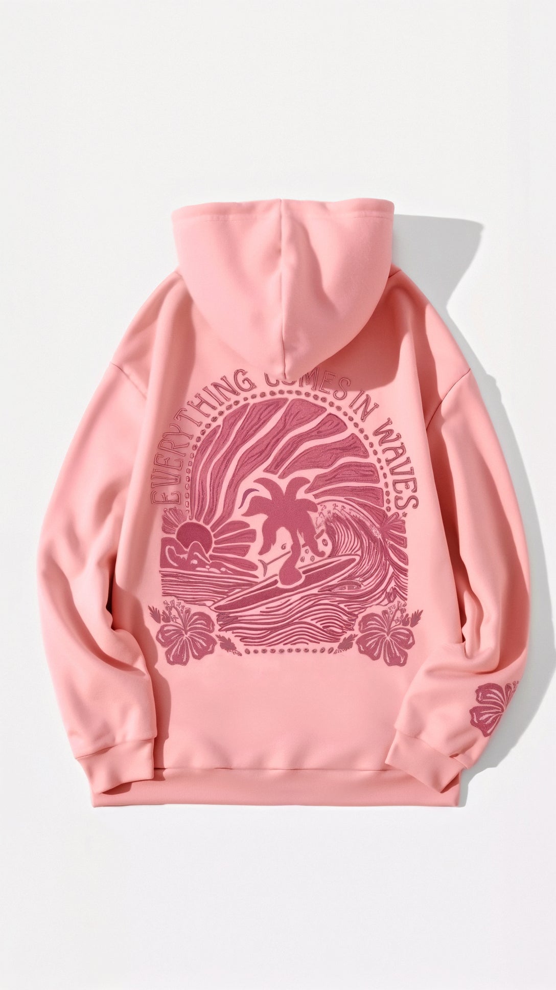 Embroidered Oversized Hooded Sweatshirt
