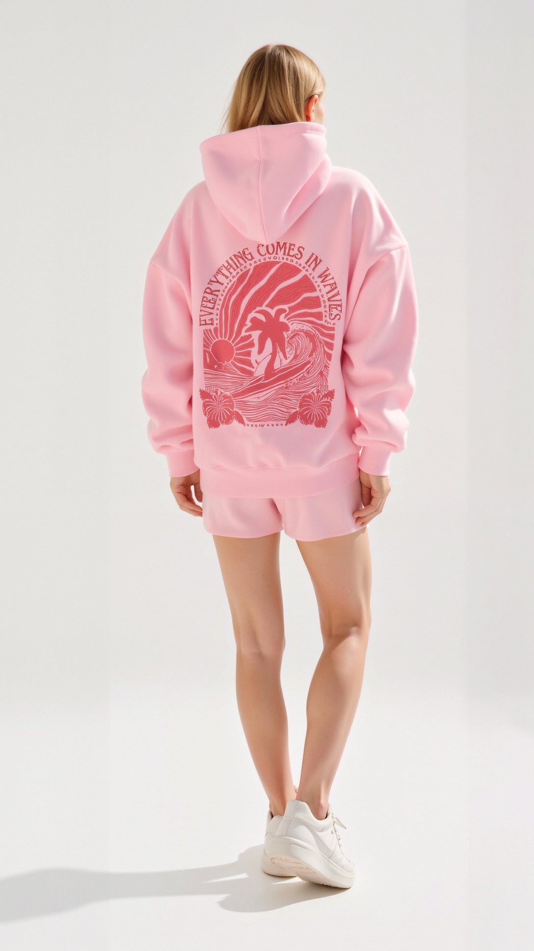 Embroidered Oversized Hooded Sweatshirt