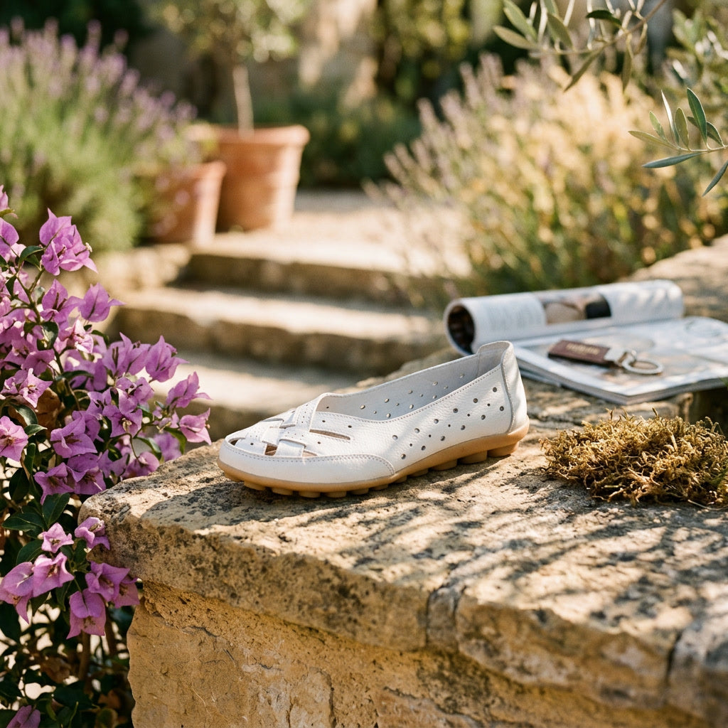 Breathable Leather Orthopaedic Loafers with Gel Sole
